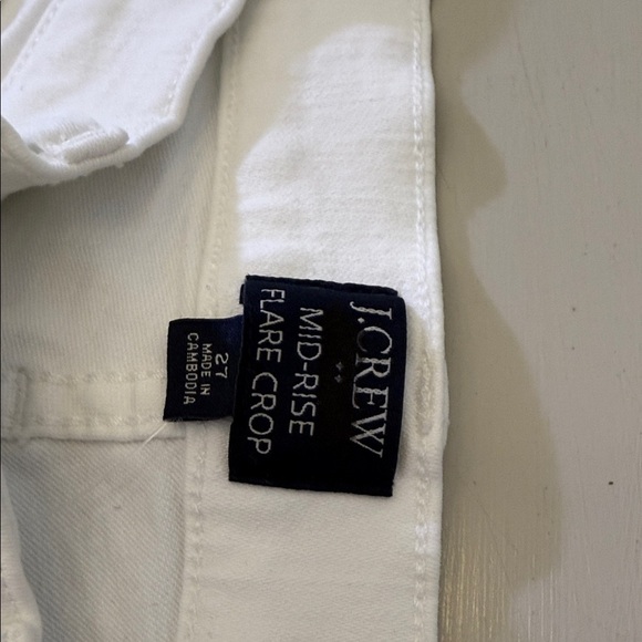 J Crew Flare crop white jean in signature stretch Size 27 - Picture 11 of 13